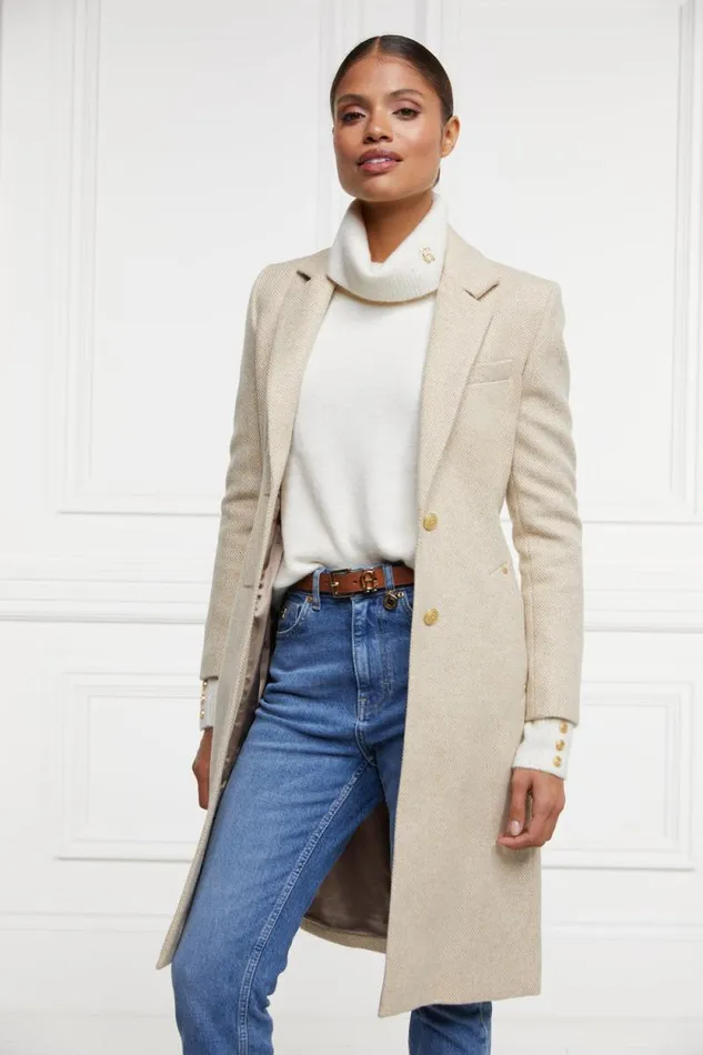 Women Regency Coat Biscuit Holland Cooper Tailoring
