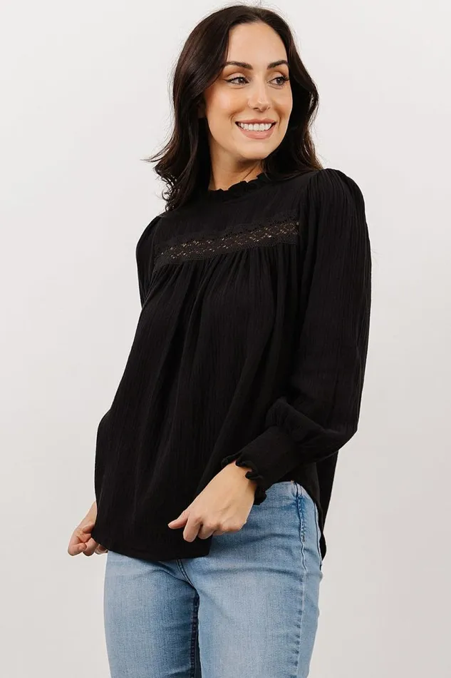 Women Revere Lace Top Black Baltic Born Blouses and Shirts Women Revere Lace Top Black Baltic Born Blouses and Shirts