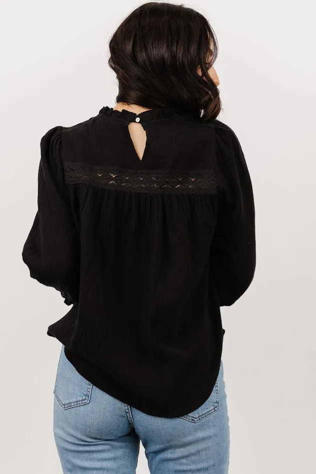 Women Revere Lace Top Black Baltic Born Blouses and Shirts Women Revere Lace Top Black Baltic Born Blouses and Shirts