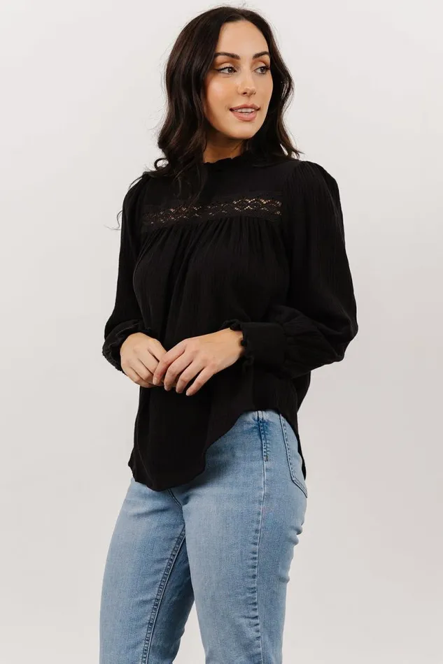 Women Revere Lace Top Black Baltic Born Blouses and Shirts Women Revere Lace Top Black Baltic Born Blouses and Shirts