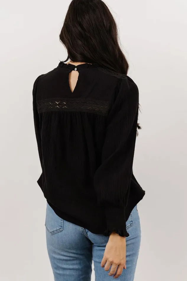 Women Revere Lace Top Black Baltic Born Blouses and Shirts Women Revere Lace Top Black Baltic Born Blouses and Shirts