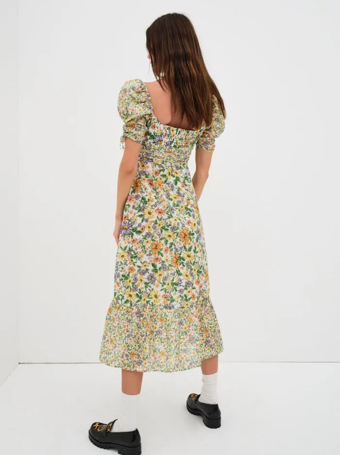 Women Riley Midi Dress Green For Love and Lemons Dresses