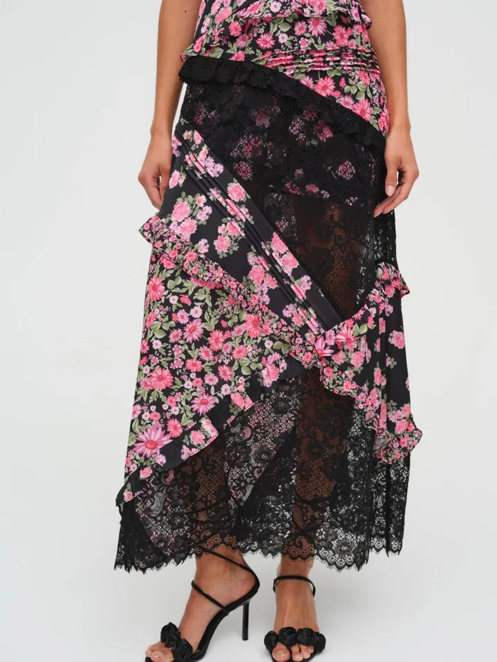Women Rosalyn Maxi Dress Black For Love and Lemons Dresses