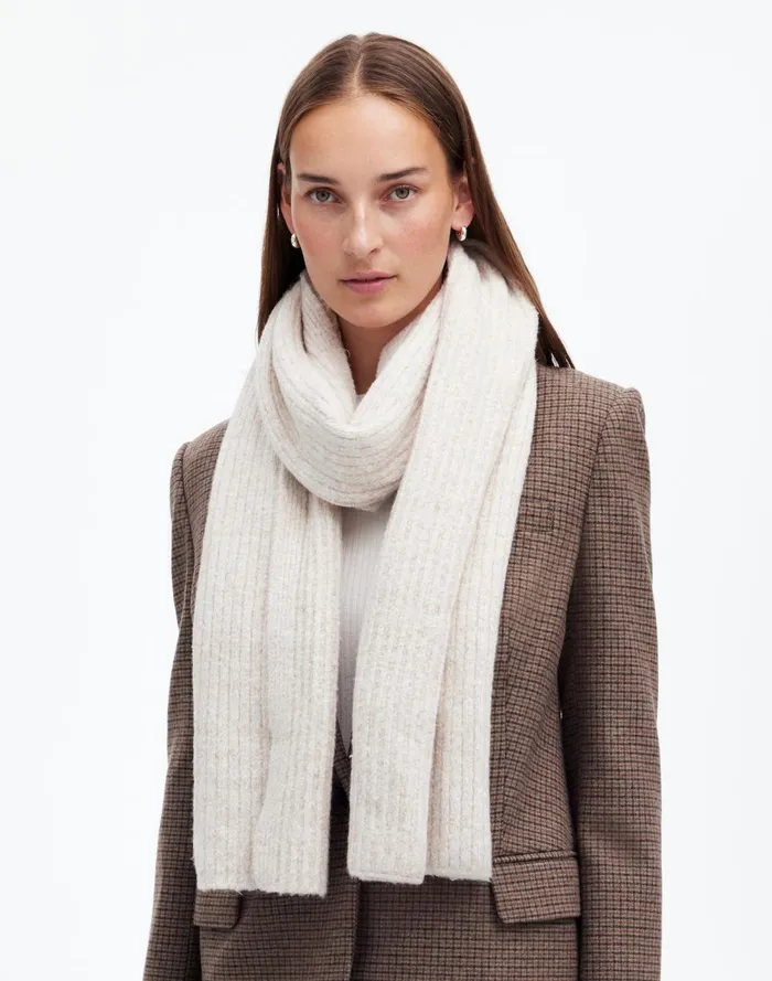 Women Scarves Madewell CottonBlend Scarf Winter White