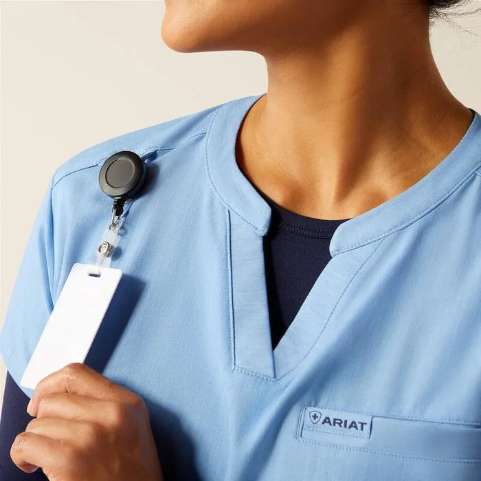 Women Scrubs Ariat Eliza Fashion Scrub Top Light Blue Heather Women Scrubs Ariat Eliza Fashion Scrub Top Light Blue Heather
