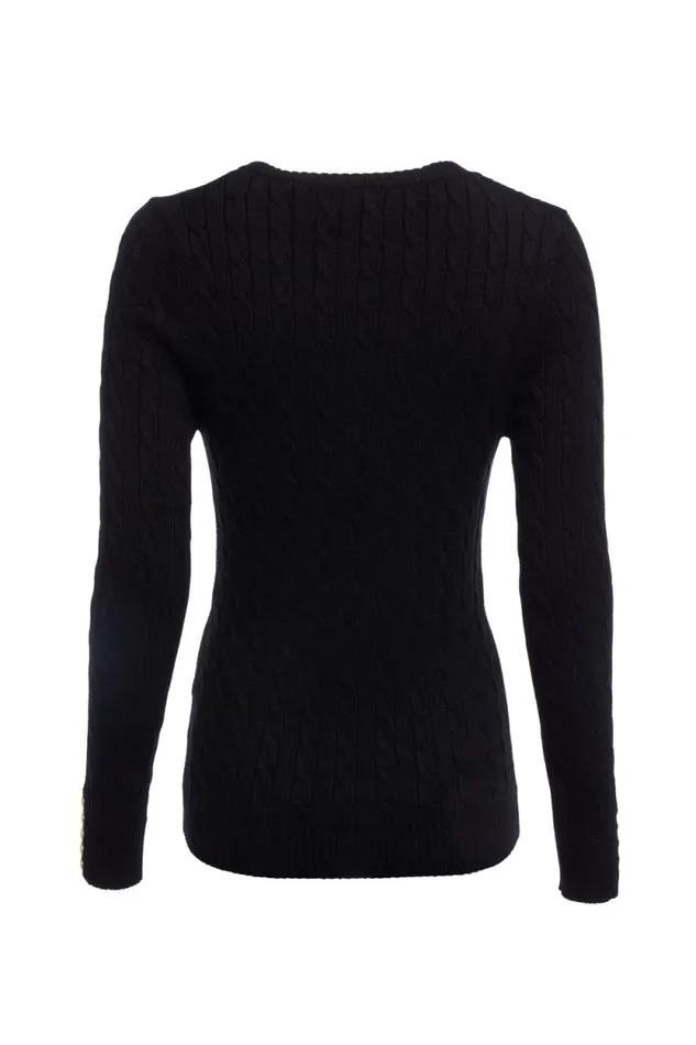 Women Seattle VNeck Knit Black Holland Cooper Knitwear Women Seattle VNeck Knit Black Holland Cooper Knitwear
