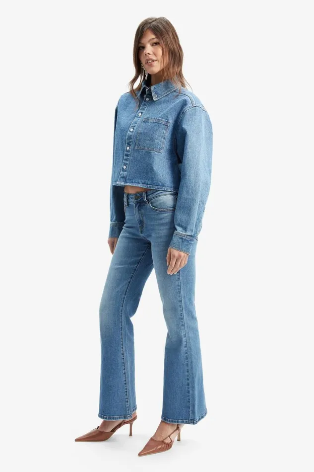 Women Shirts and Blouses Bardot Cairo Denim Shirt In Vintage Blue Vintage Blue Women Shirts and Blouses Bardot Cairo Denim Shirt In Vintage Blue Vintage Blue