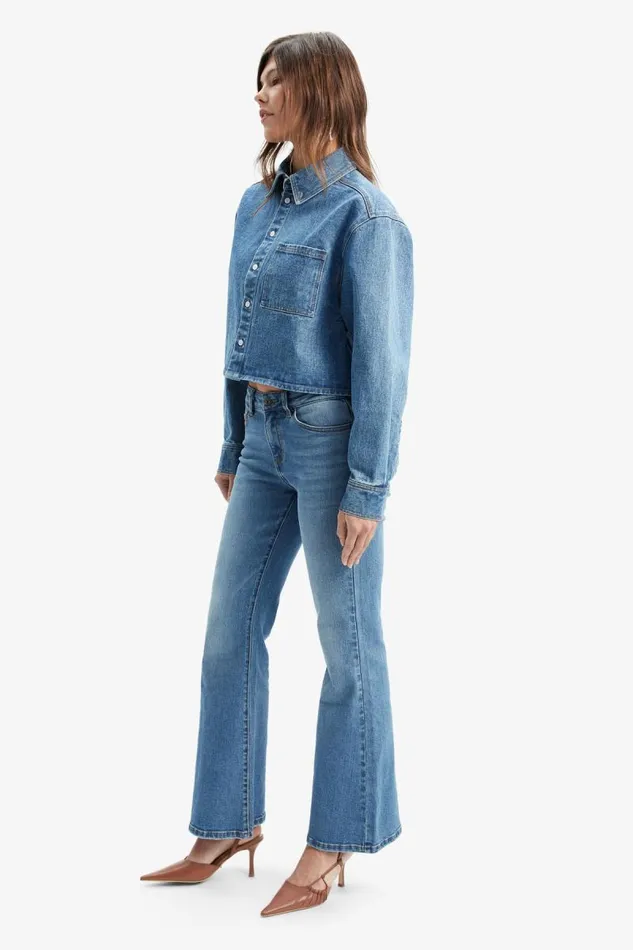 Women Shirts and Blouses Bardot Cairo Denim Shirt In Vintage Blue Vintage Blue Women Shirts and Blouses Bardot Cairo Denim Shirt In Vintage Blue Vintage Blue