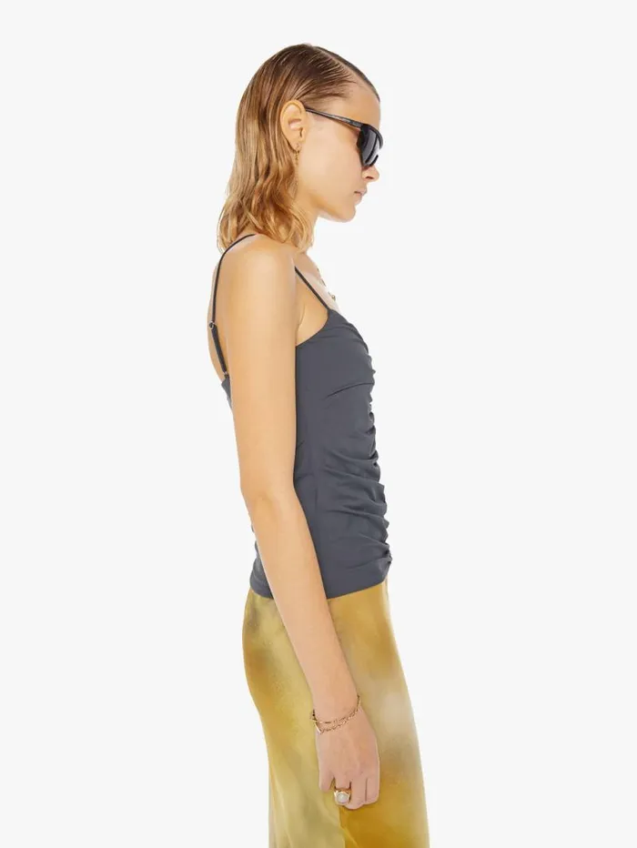 Women Shirts Mother Denim Aria Top Charcoal