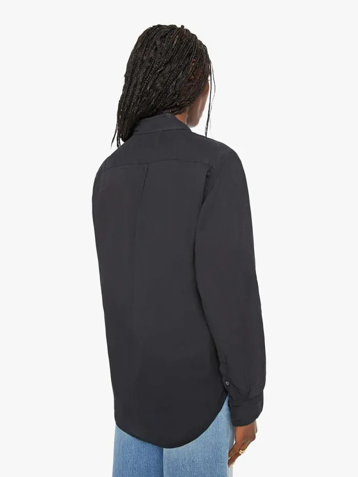 Women Shirts Mother Denim Beau Shirt Black