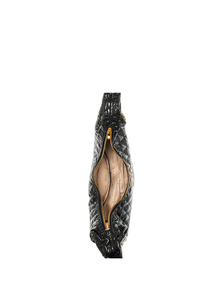 Women Shoulder Bag GUESS Black Dema Hobo Shoulder Bag