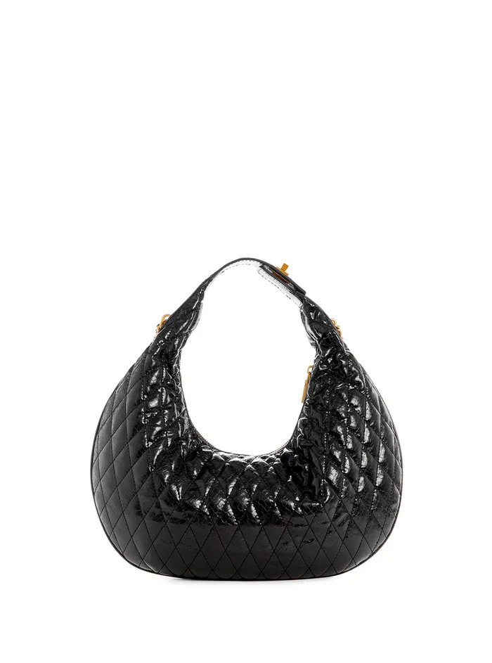 Women Shoulder Bag GUESS Black Dema Hobo Shoulder Bag