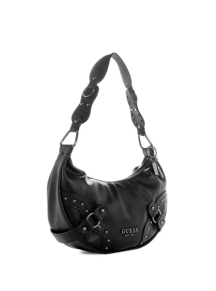 Women Shoulder Bag GUESS Black Natalya Hobo Bag