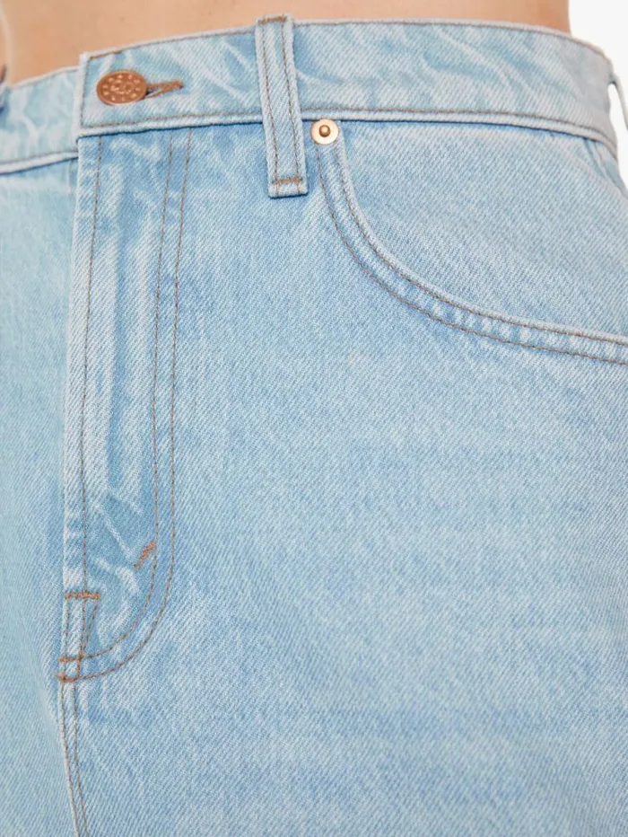 Women Skirts and Dresses Mother Denim SNACKS The Crinkle Cut Skirt Blue lightpastel