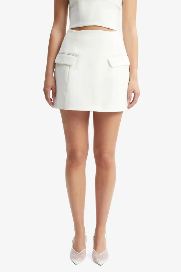 Women Skirts Bardot Delphi Hourglass Mini Skirt In Orchid White Orchid White