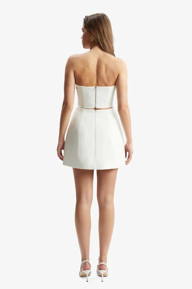 Women Skirts Bardot Delphi Hourglass Mini Skirt In Orchid White Orchid White