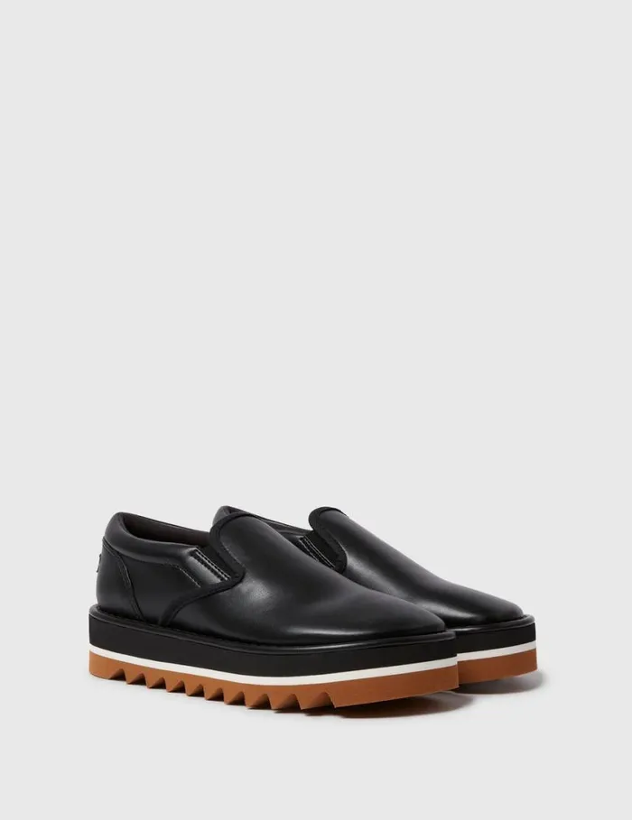 Women SneakElyse Platform Slippers Black Stella McCartney Flats