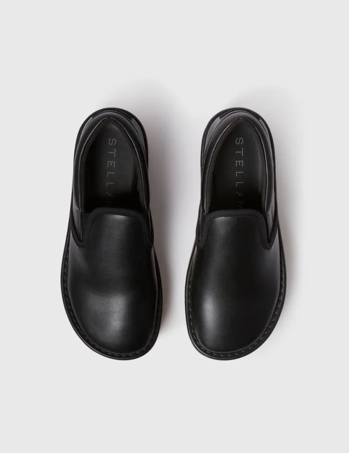 Women SneakElyse Platform Slippers Black Stella McCartney Flats