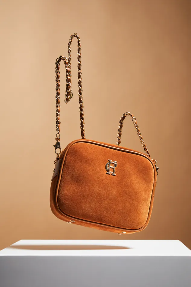 Women Soho Camera Bag Tan Suede Holland Cooper Bags