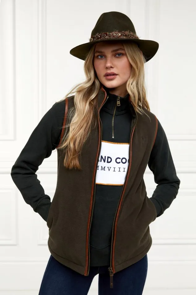 Women Sporting Heritage Zip Henley Racing Green Holland Cooper Henley