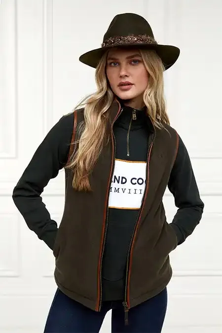 Women Sporting Heritage Zip Henley Racing Green Holland Cooper Henley