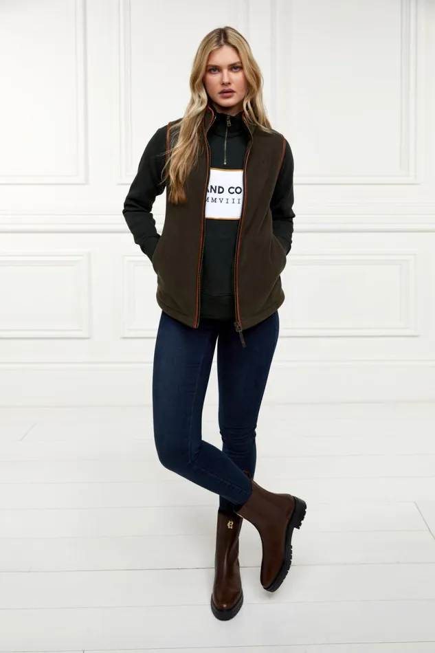 Women Sporting Heritage Zip Henley Racing Green Holland Cooper Henley