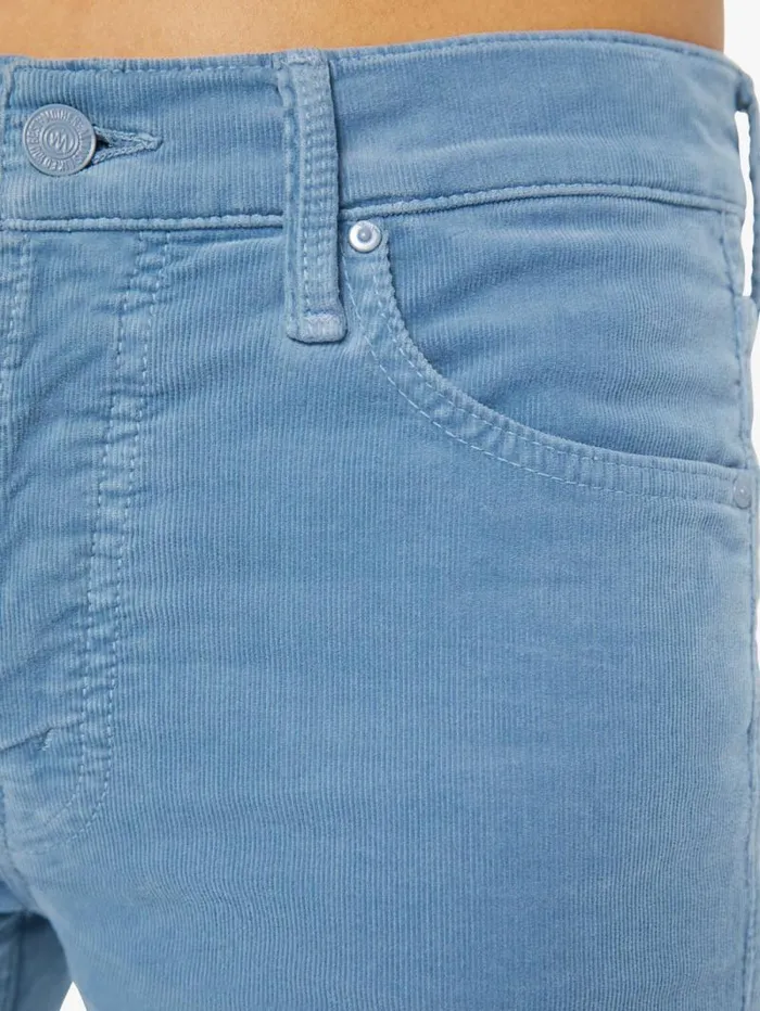 Women Straight Mother Denim PETITES The Lil039 Hiker Hover Blue