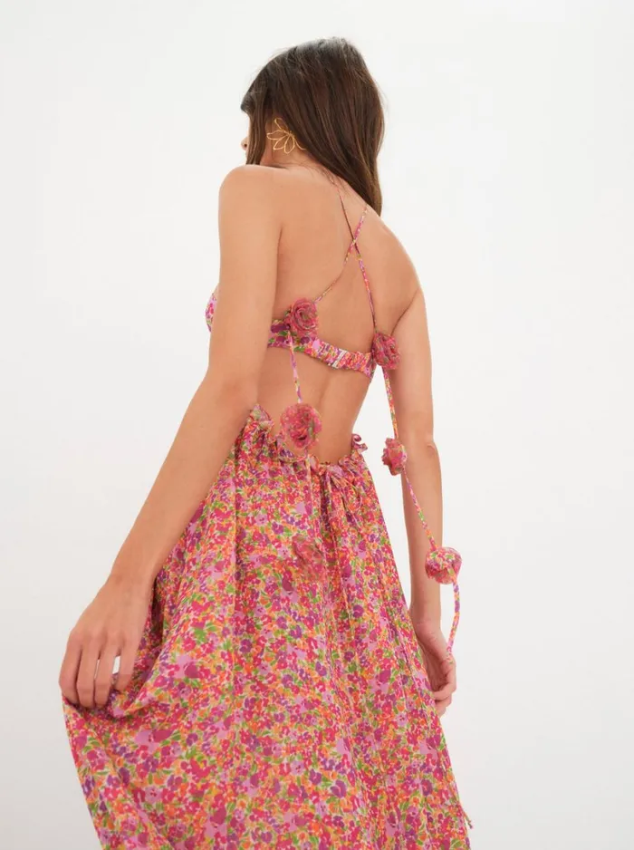 Women Suzette Maxi Dress Pink For Love and Lemons Dresses Women Suzette Maxi Dress Pink For Love and Lemons Dresses