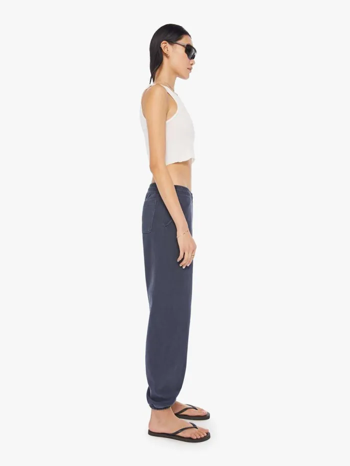 Women Sweatpants Mother Denim Rainbow Management Sweatpants Navy