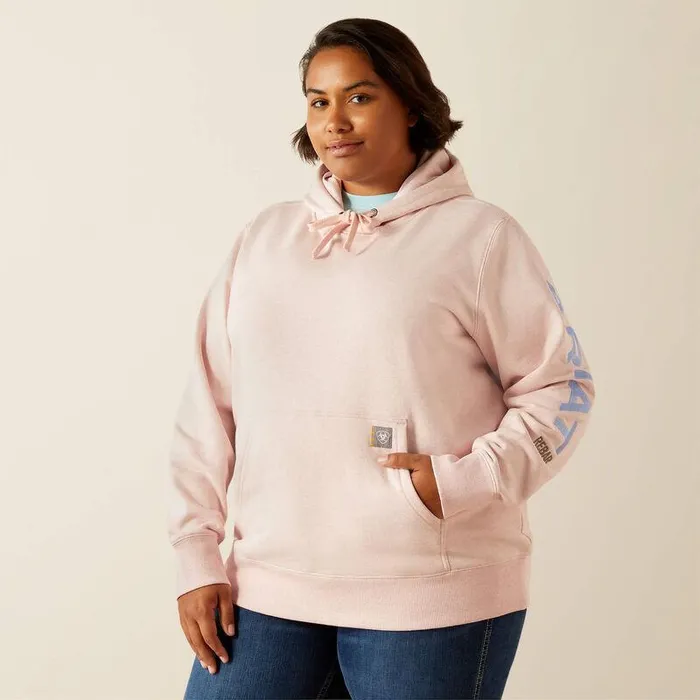 Women Sweatshirts and Hoodies Ariat Rebar Graphic Hoodie Powder Pinklavender Lustre Women Sweatshirts and Hoodies Ariat Rebar Graphic Hoodie Powder Pinklavender Lustre