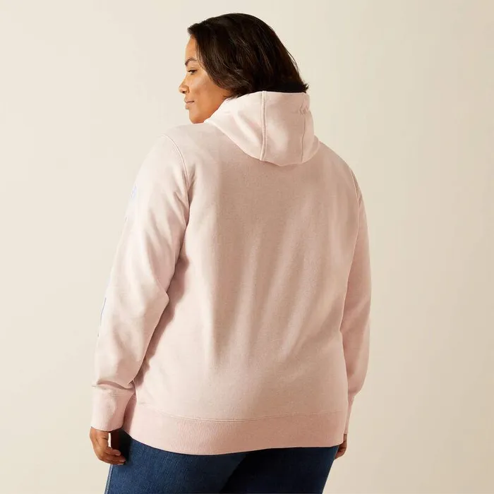 Women Sweatshirts and Hoodies Ariat Rebar Graphic Hoodie Powder Pinklavender Lustre Women Sweatshirts and Hoodies Ariat Rebar Graphic Hoodie Powder Pinklavender Lustre