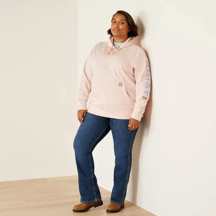 Women Sweatshirts and Hoodies Ariat Rebar Graphic Hoodie Powder Pinklavender Lustre Women Sweatshirts and Hoodies Ariat Rebar Graphic Hoodie Powder Pinklavender Lustre