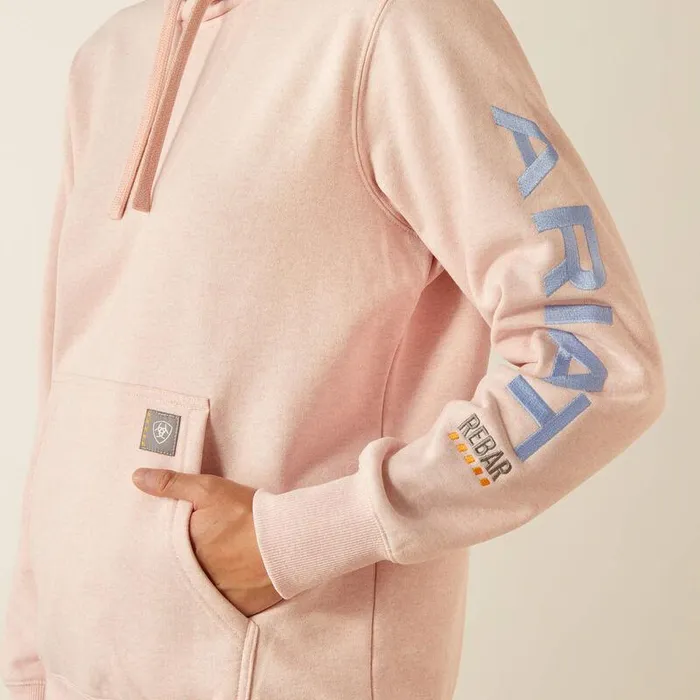 Women Sweatshirts and Hoodies Ariat Rebar Graphic Hoodie Powder Pinklavender Lustre Women Sweatshirts and Hoodies Ariat Rebar Graphic Hoodie Powder Pinklavender Lustre