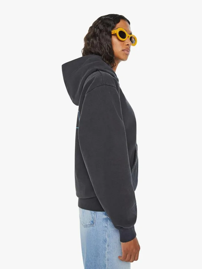 Women Sweatshirts Mother Denim Therapy Pull Over Hoodie Black