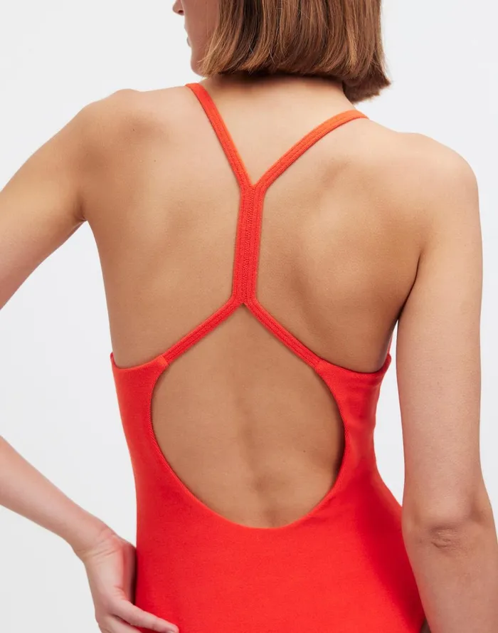 Women Swim Madewell Zulu and Zephyr Chilli Pepper Toweling OnePiece Swimsuit Chilli Pepper