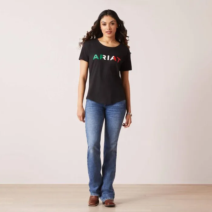 Women TShirts and Tops Ariat Ariat Viva Mexico TShirt Black