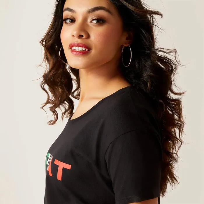 Women TShirts and Tops Ariat Ariat Viva Mexico TShirt Black