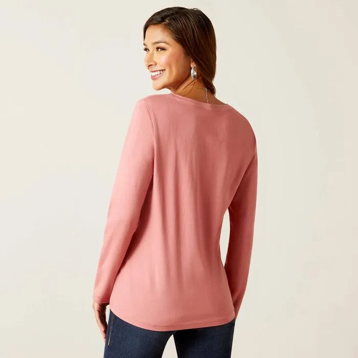 Women TShirts and Tops Ariat Flora Tee Dusty Rose Women TShirts and Tops Ariat Flora Tee Dusty Rose