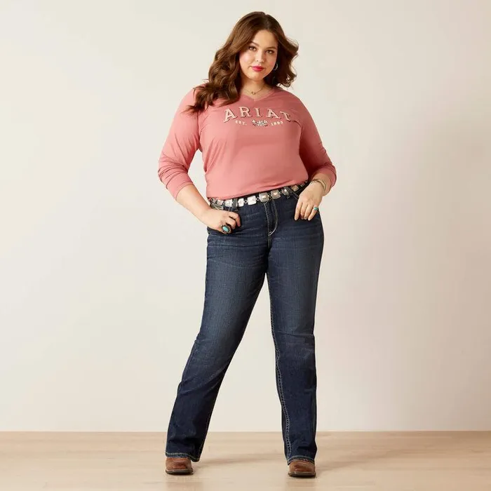 Women TShirts and Tops Ariat Flora Tee Dusty Rose Women TShirts and Tops Ariat Flora Tee Dusty Rose
