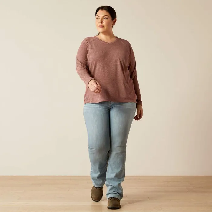 Women TShirts and Tops Ariat FR Primo Baselayer Rose Taupe