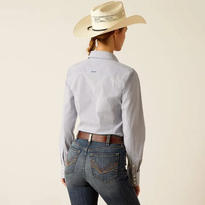 Women TShirts and Tops Ariat Kirby Stretch Shirt True Blue Women TShirts and Tops Ariat Kirby Stretch Shirt True Blue