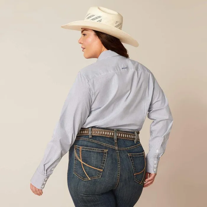 Women TShirts and Tops Ariat Kirby Stretch Shirt True Blue Women TShirts and Tops Ariat Kirby Stretch Shirt True Blue