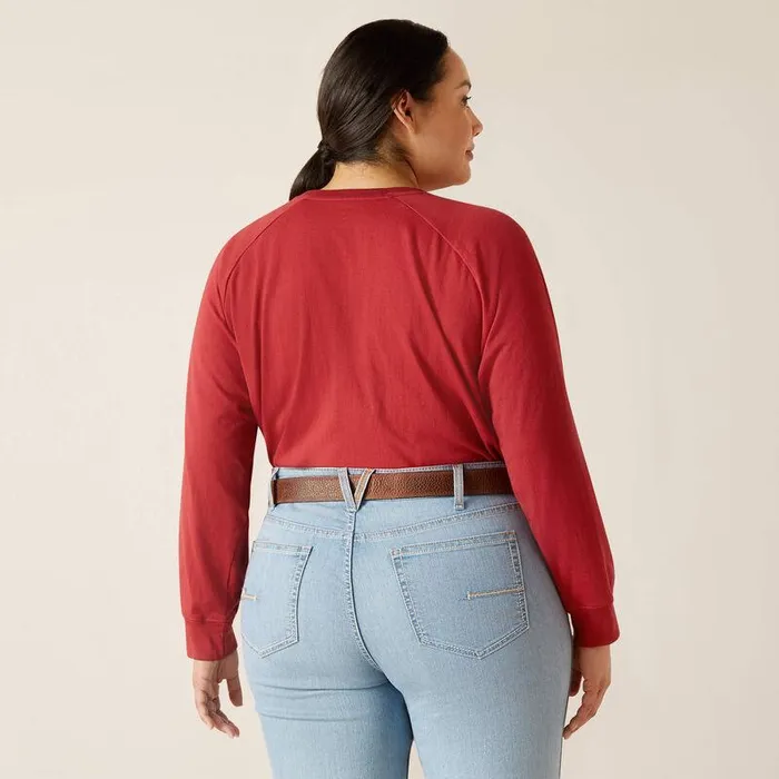 Women TShirts and Tops Ariat Rebar Cotton Strong Logo Graphic