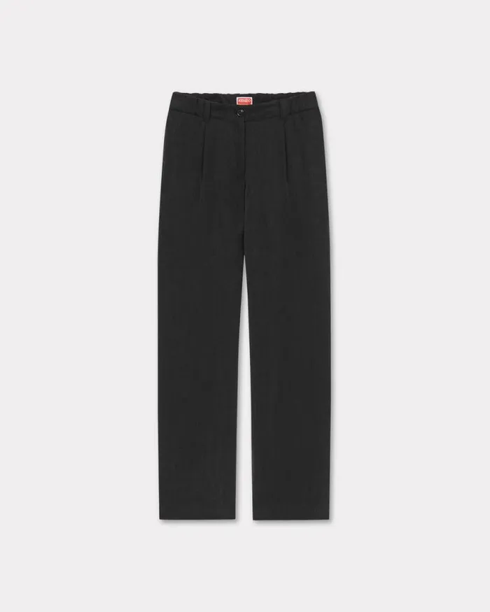 Women Tailored Elasticated Pants Black Kenzo Pants And Shorts