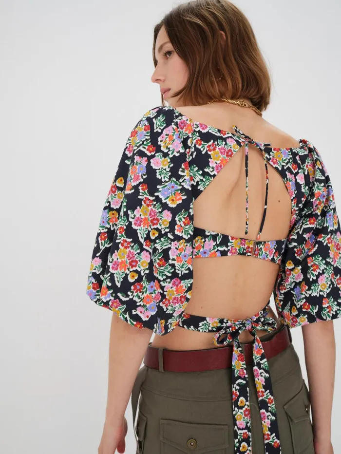 Women Tate Crop Top Multi For Love and Lemons Tops