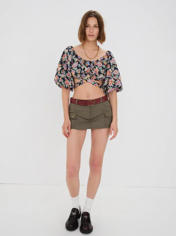 Women Tate Crop Top Multi For Love and Lemons Tops