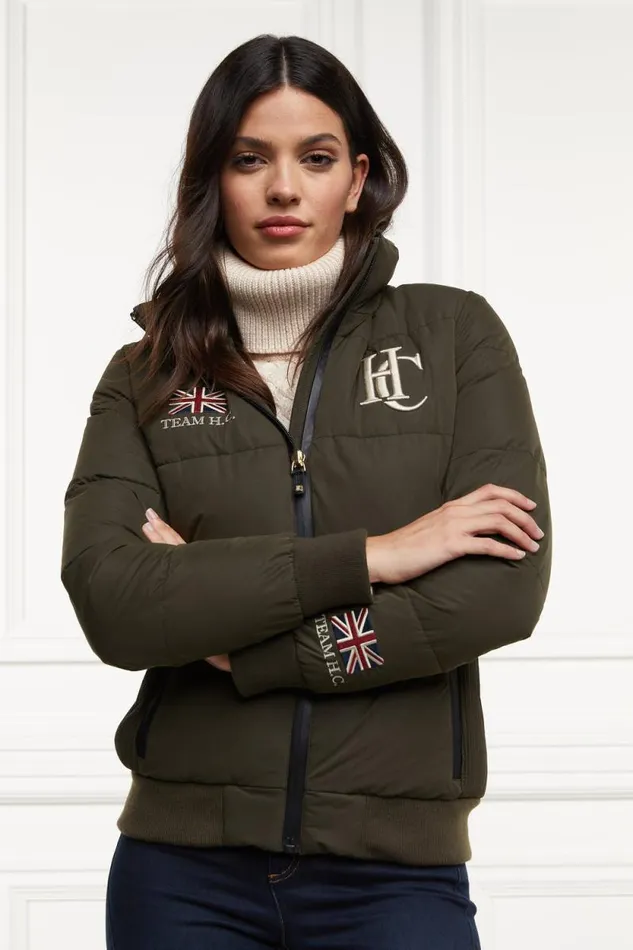 Women Team Padded Jacket Khaki Holland Cooper Jackets Women Team Padded Jacket Khaki Holland Cooper Jackets