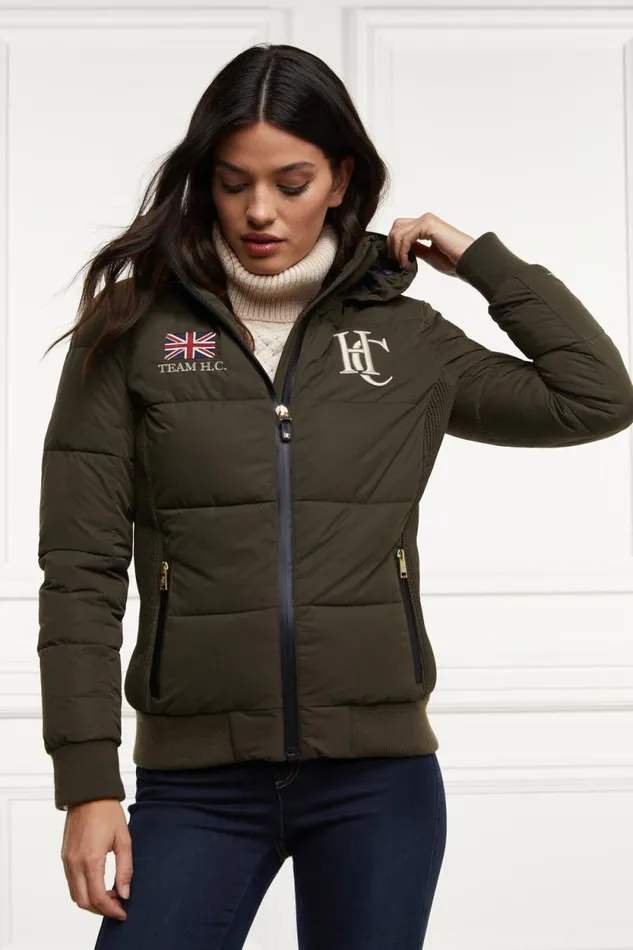 Women Team Padded Jacket Khaki Holland Cooper Jackets Women Team Padded Jacket Khaki Holland Cooper Jackets