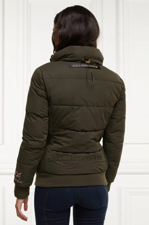 Women Team Padded Jacket Khaki Holland Cooper Jackets Women Team Padded Jacket Khaki Holland Cooper Jackets