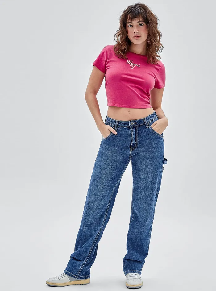 Women Tees and Tanks GUESS Guess Originals Berry Taylor Vintage Baby Tshirt Women Tees and Tanks GUESS Guess Originals Berry Taylor Vintage Baby Tshirt